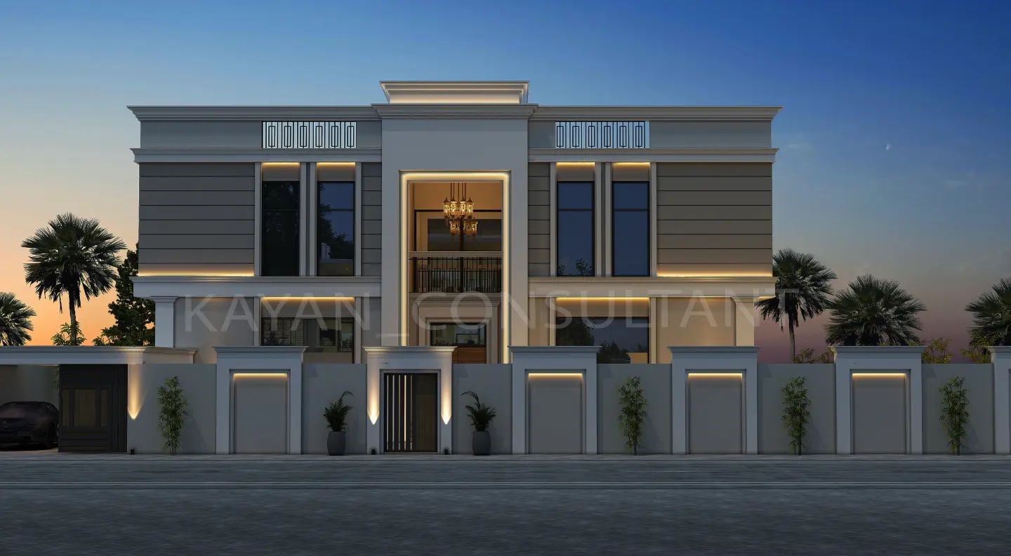 Architectural renderings representing residential, commercial, and governmental projects by Kayan Engineering Consultancy.